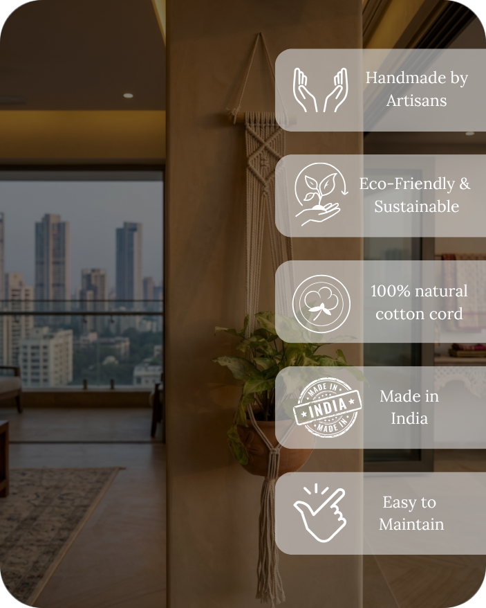 Nova-Macramé- Planter- Combo