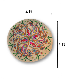 Floral Flow-Round Rug