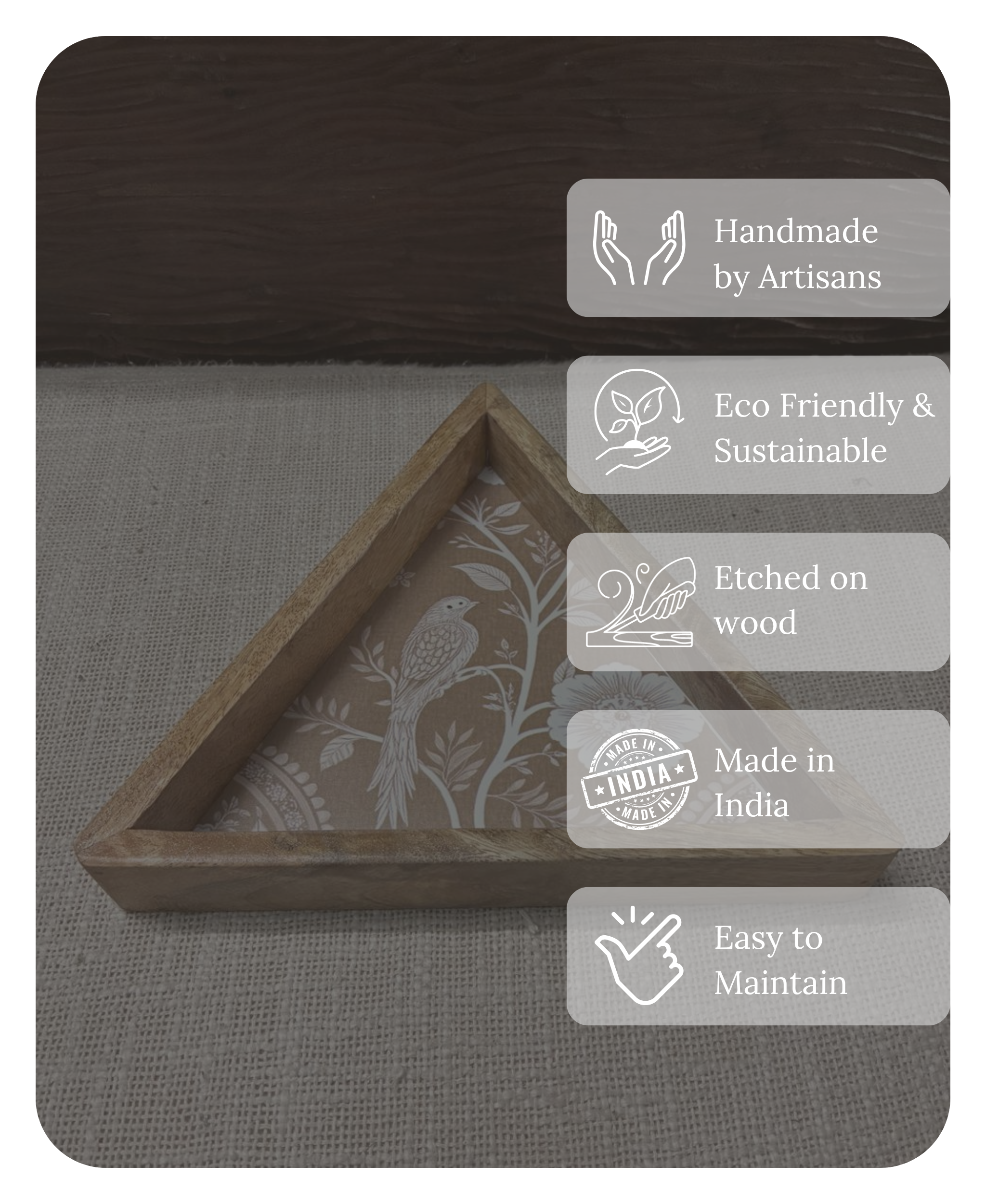 Manjari tray (Set of 2)