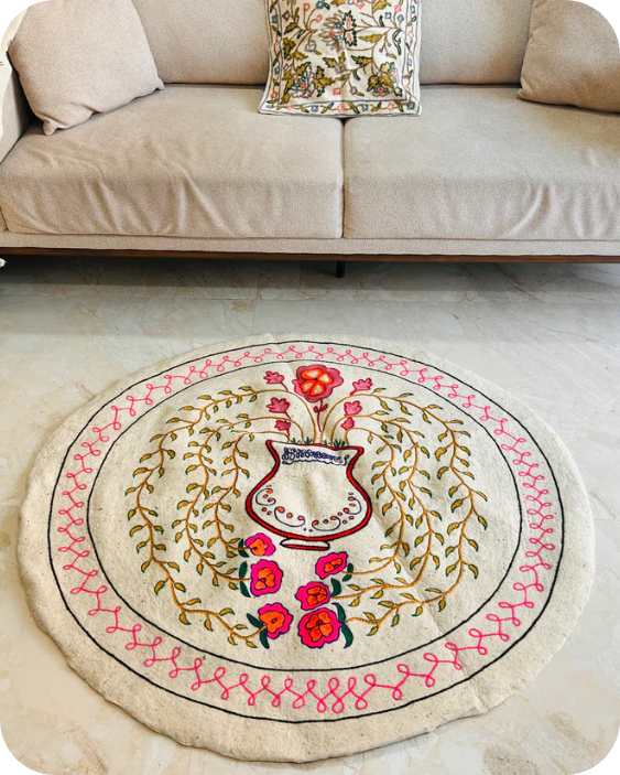 Round Rug - Dhoop Chaaon