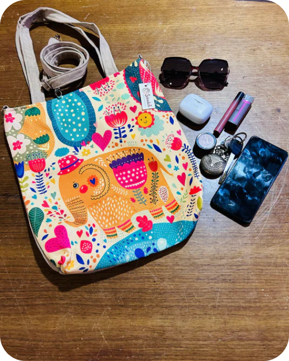 Ivory Impression Tote Bag