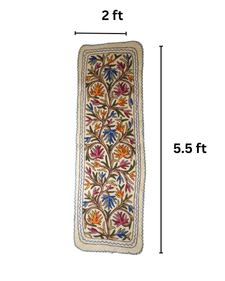 Painted Dahlia- Bedside Runner