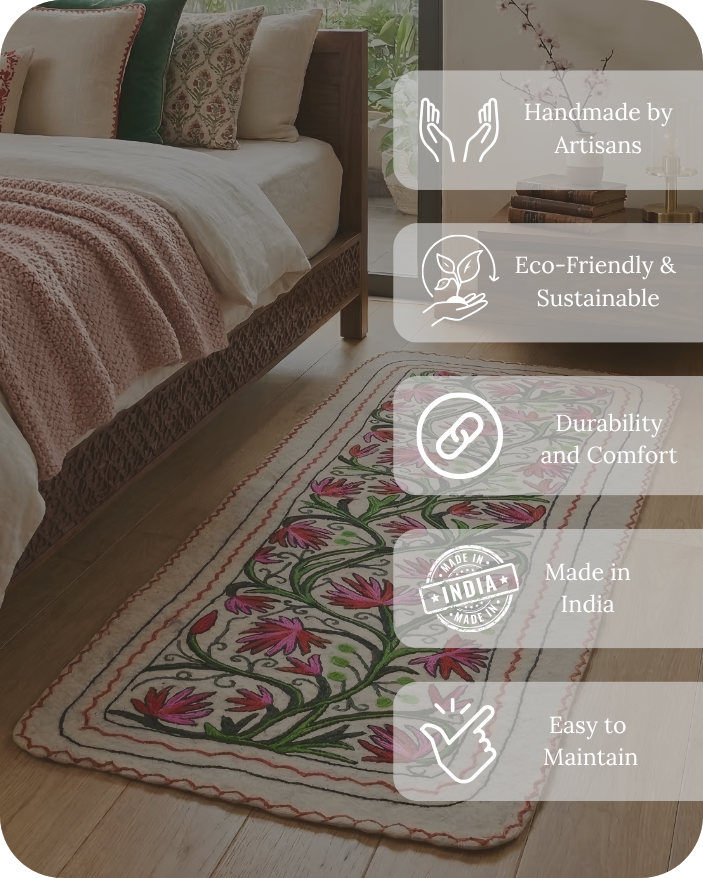 Pink Blossom - Bedside Runner