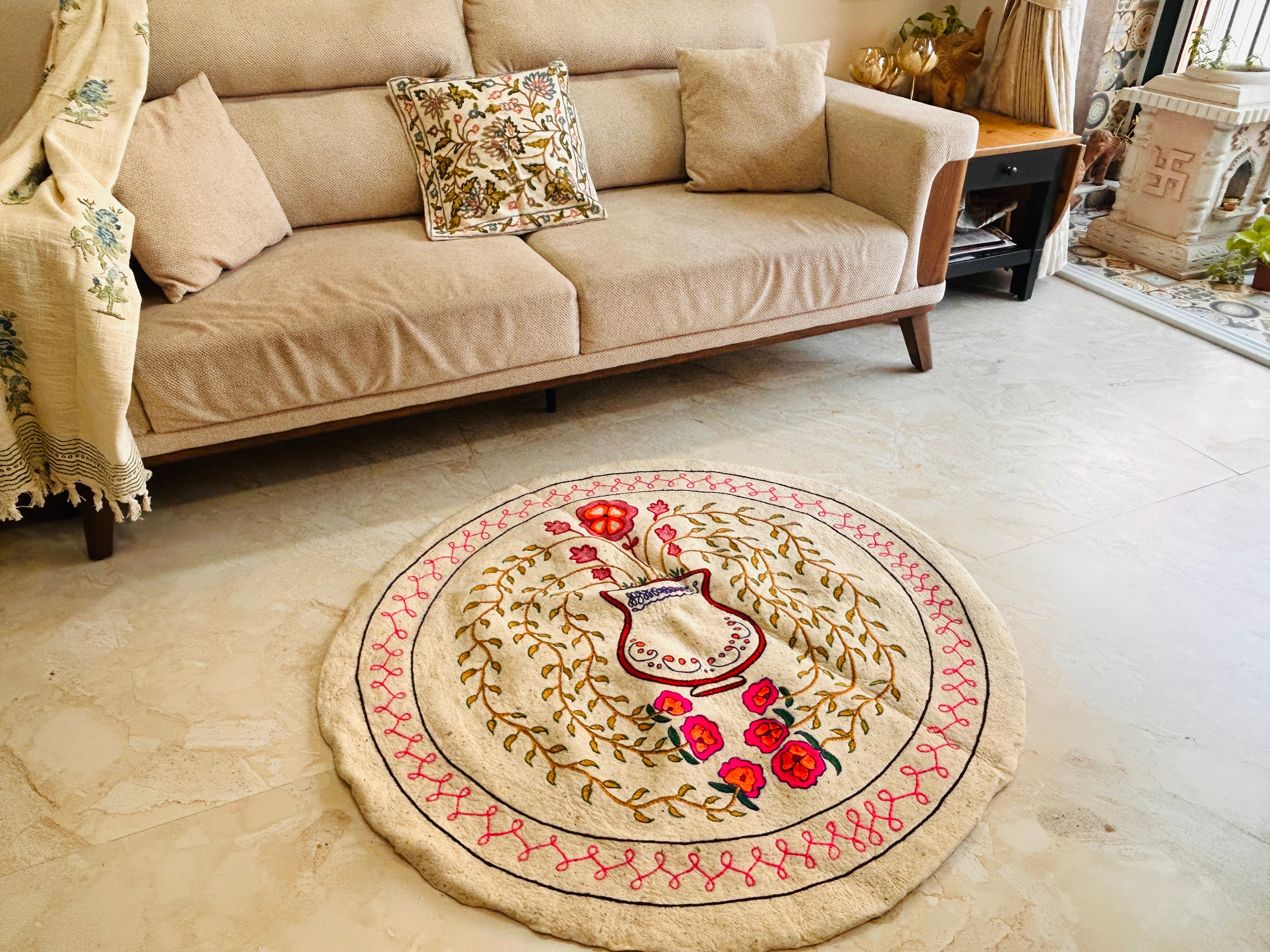 Round Rug - Dhoop Chaaon