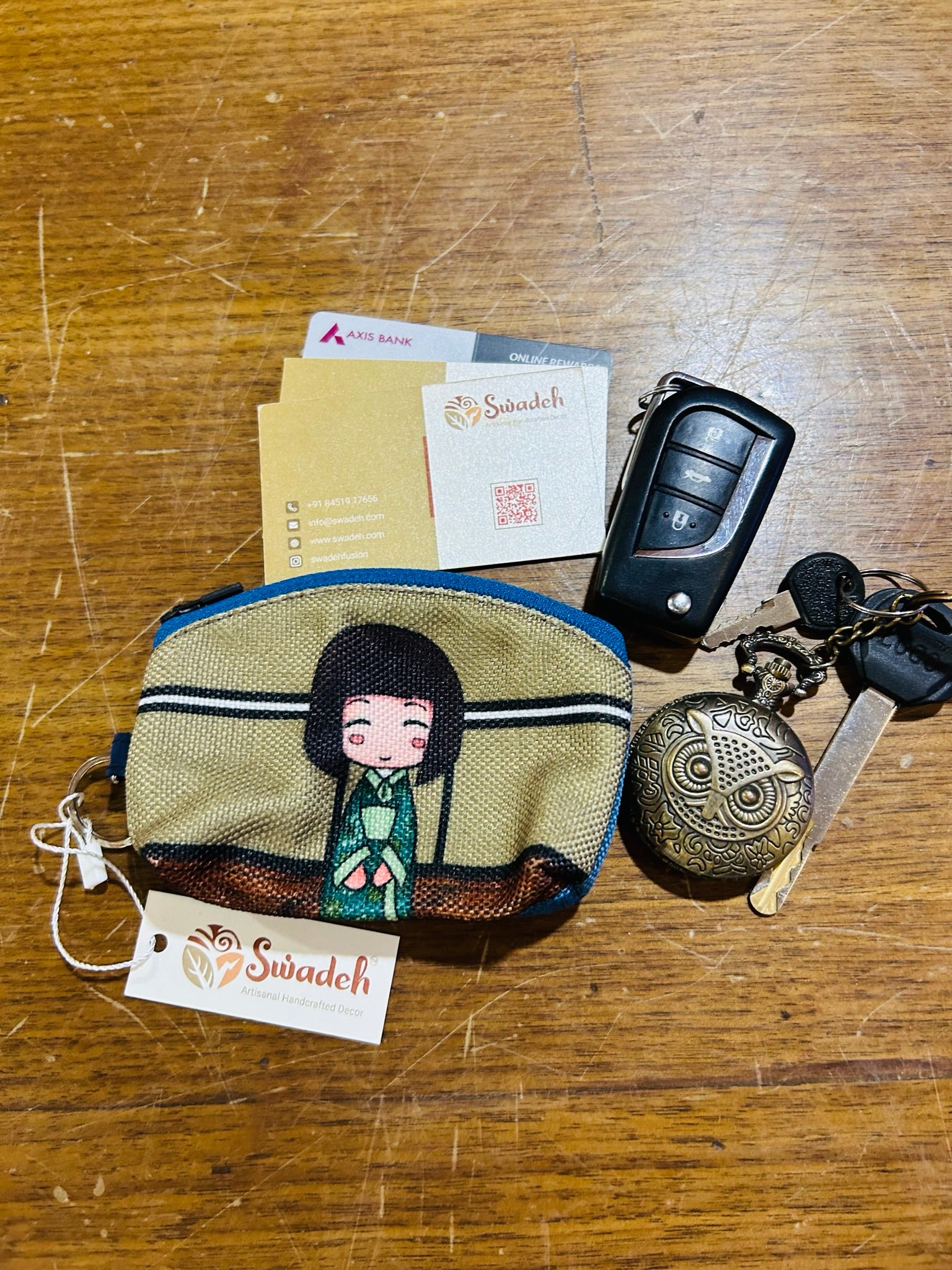 Earthy Kawaii Mini Pouch