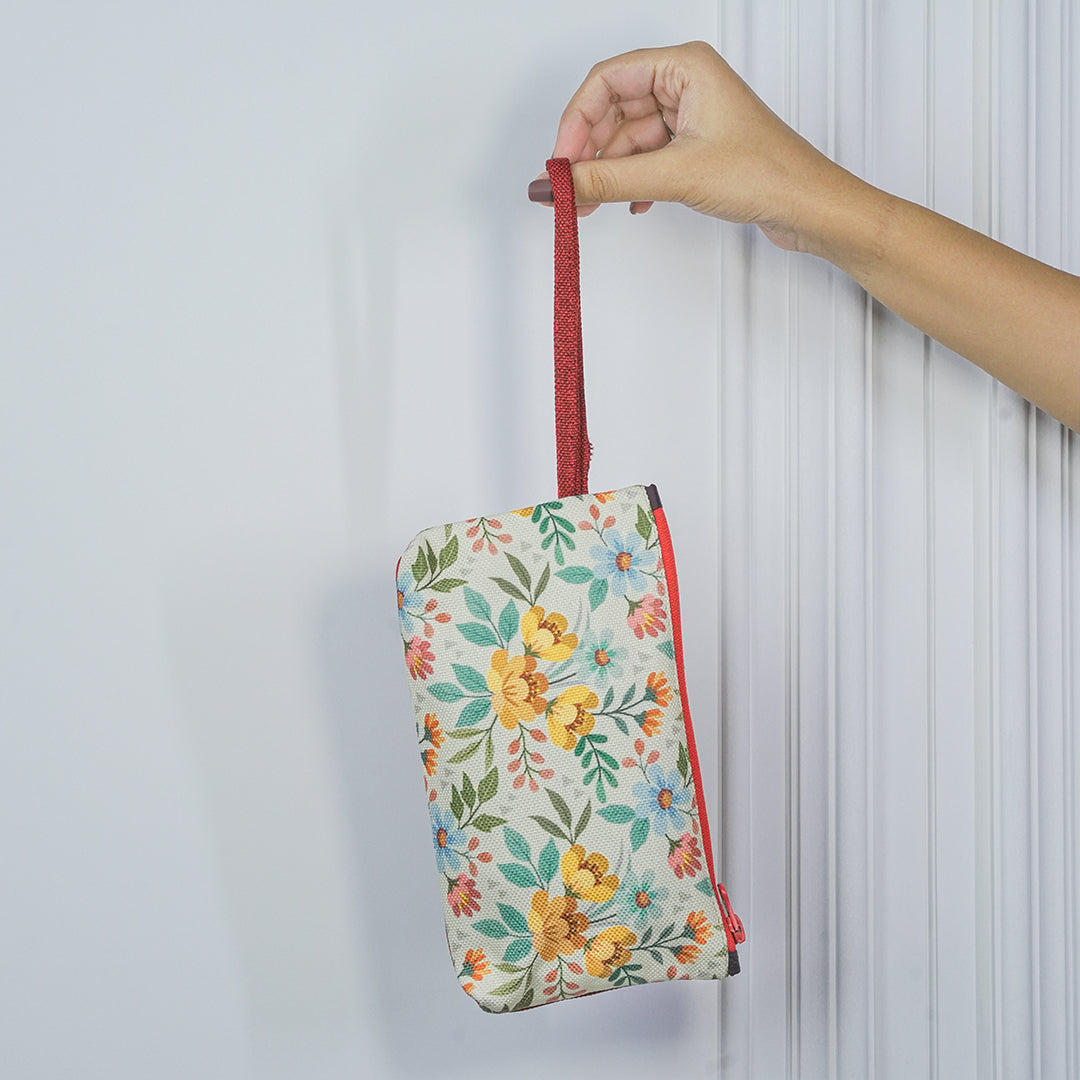 Petal Print Pouch