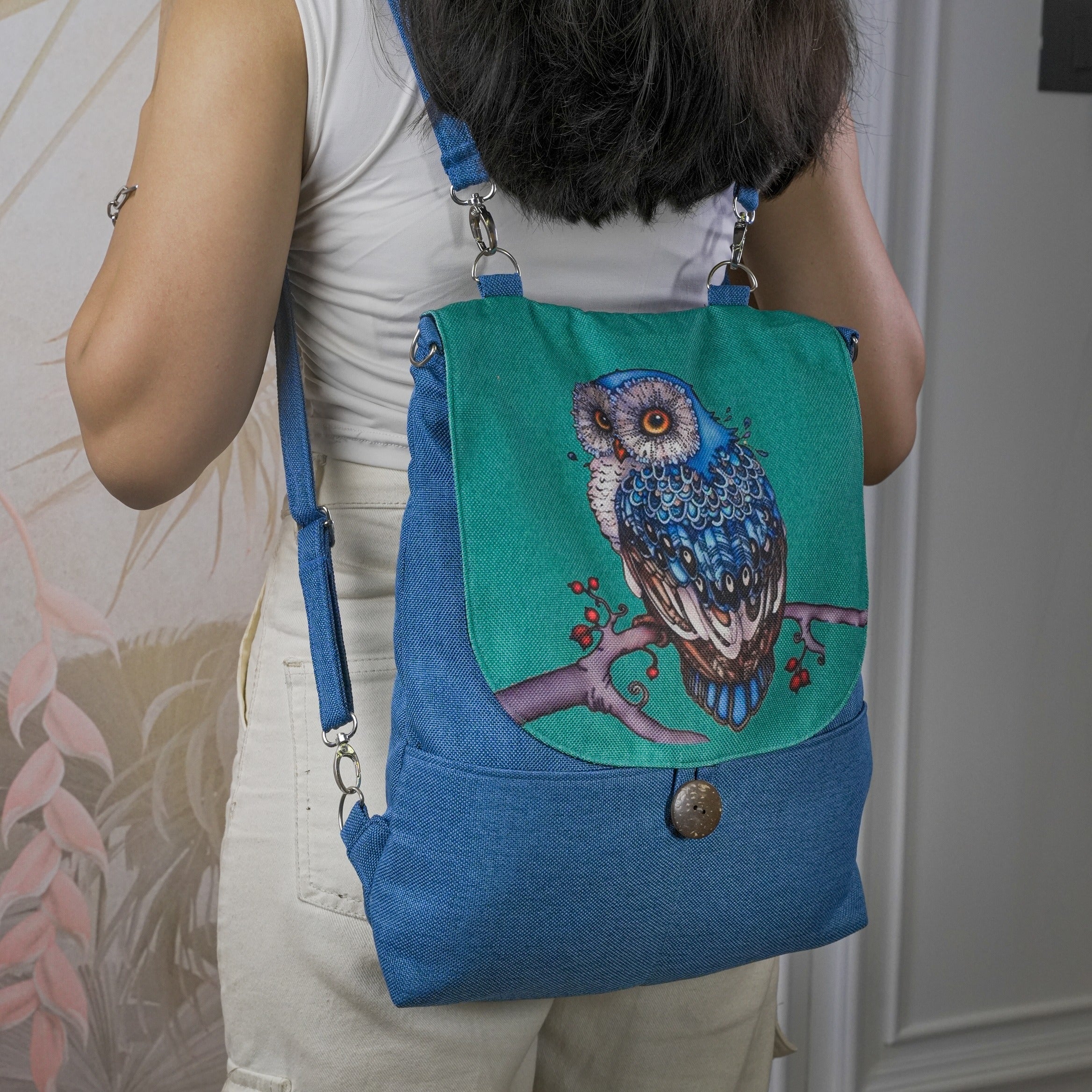 Moonlight Owl Backpack Bag