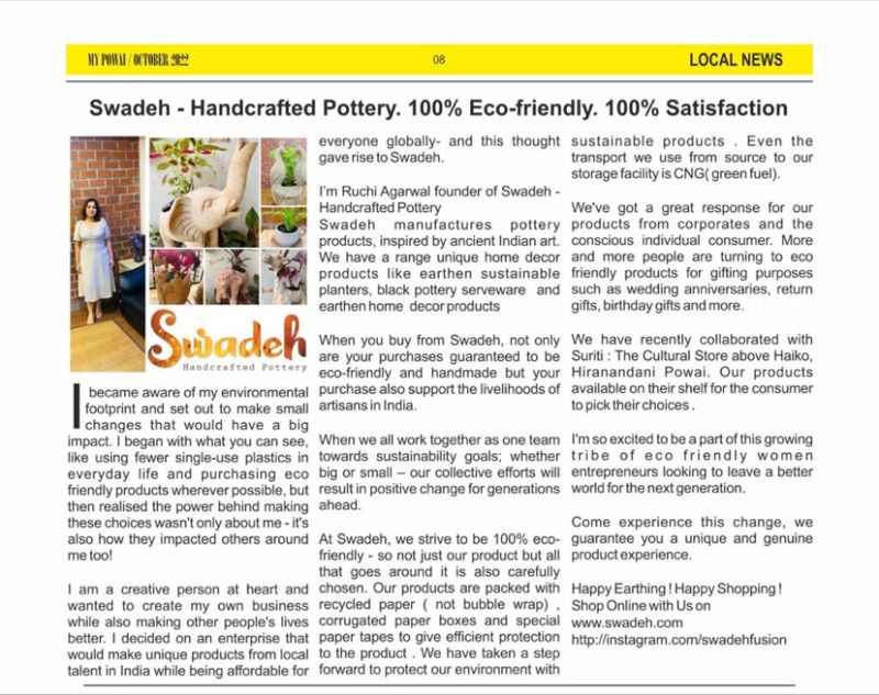 Swadeh Write Up in My Powai