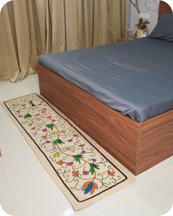 Floral Whim- Bedside Runner