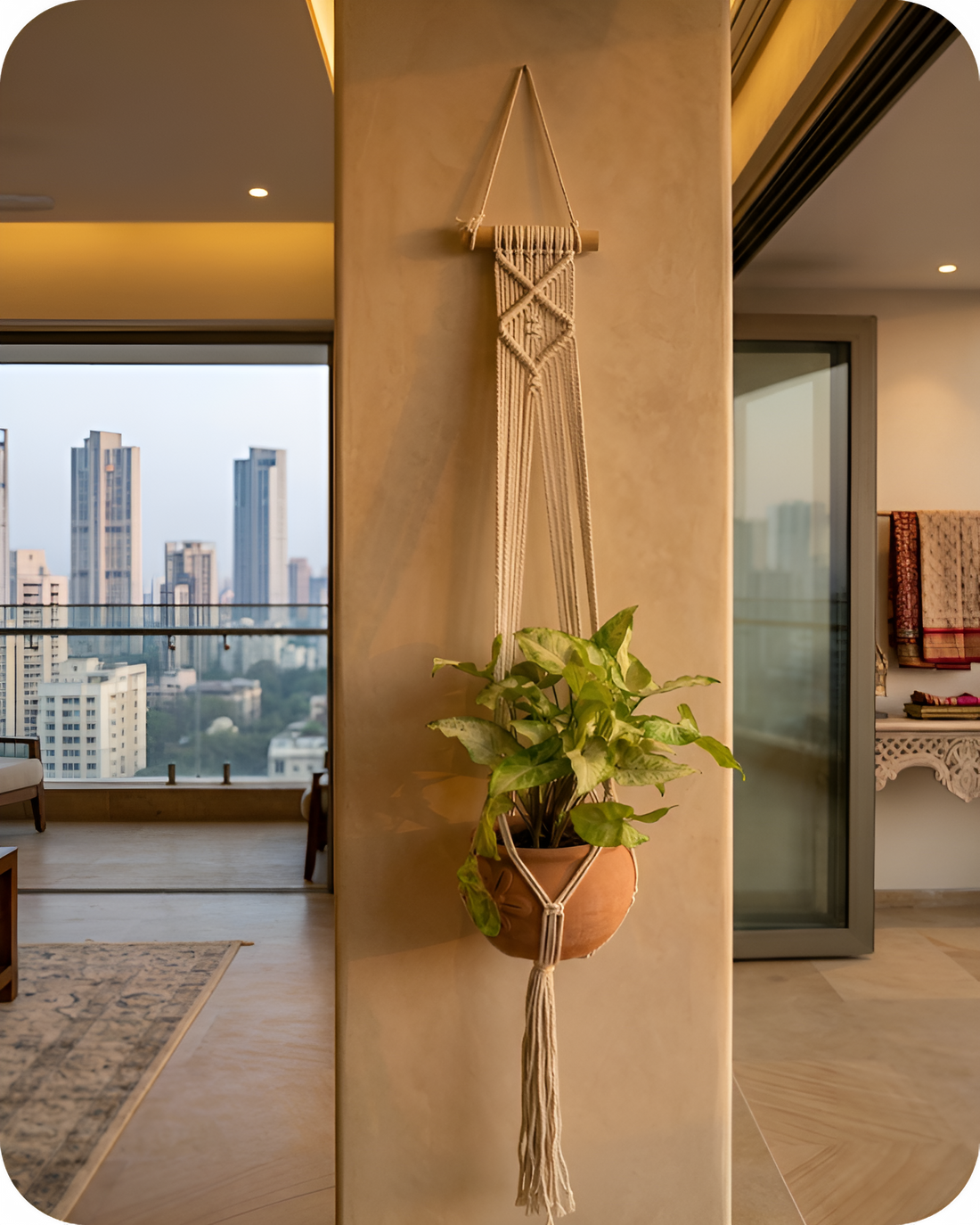 Nova-Macramé- Planter- Combo