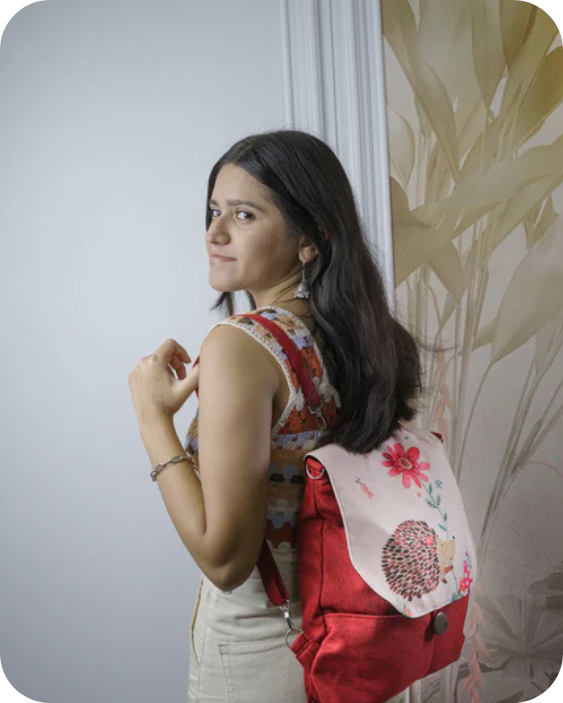 Prickly Porcupine  Backpack Bag