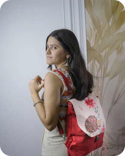 Prickly Porcupine  Backpack Bag