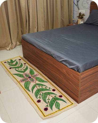 Green Whirl- Bedside Runner