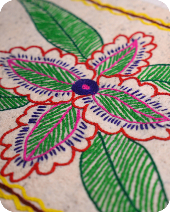 Green Whirl- Bedside Runner