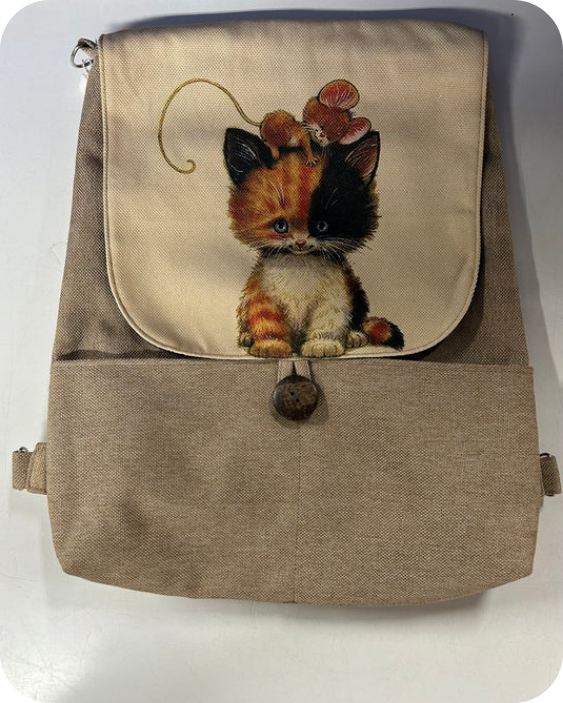 Chic Cattitude Backpack Bag