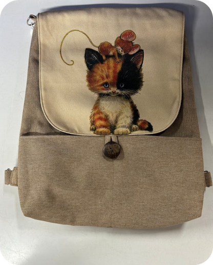 Chic Cattitude Backpack Bag