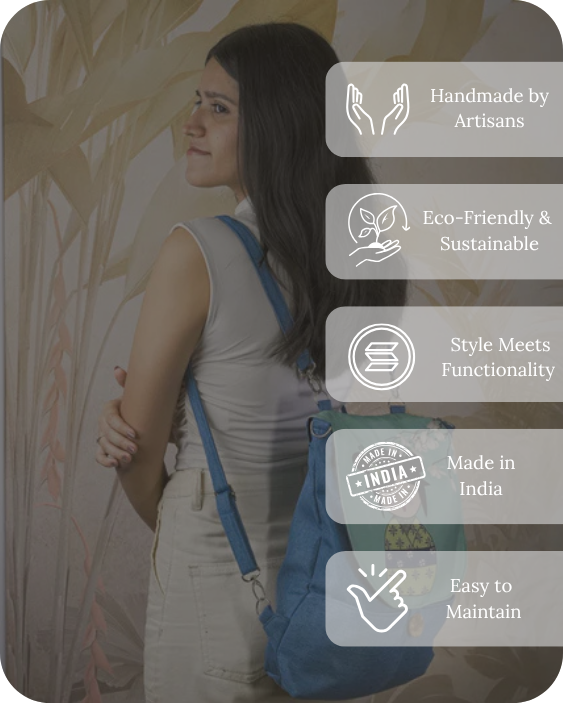 Leaf &amp; Stich Kawaii Backpack Bag