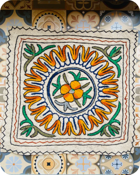 Square Rug - Meadow Flowers