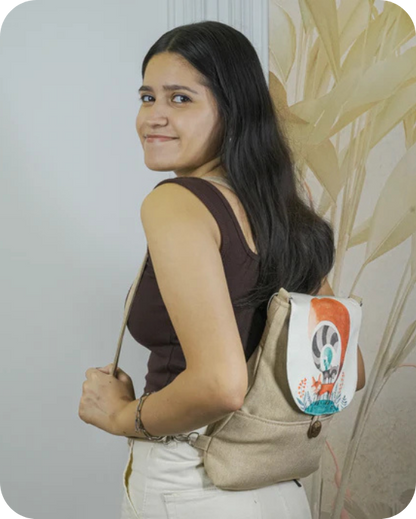 Rustic Fox Backpack Bag