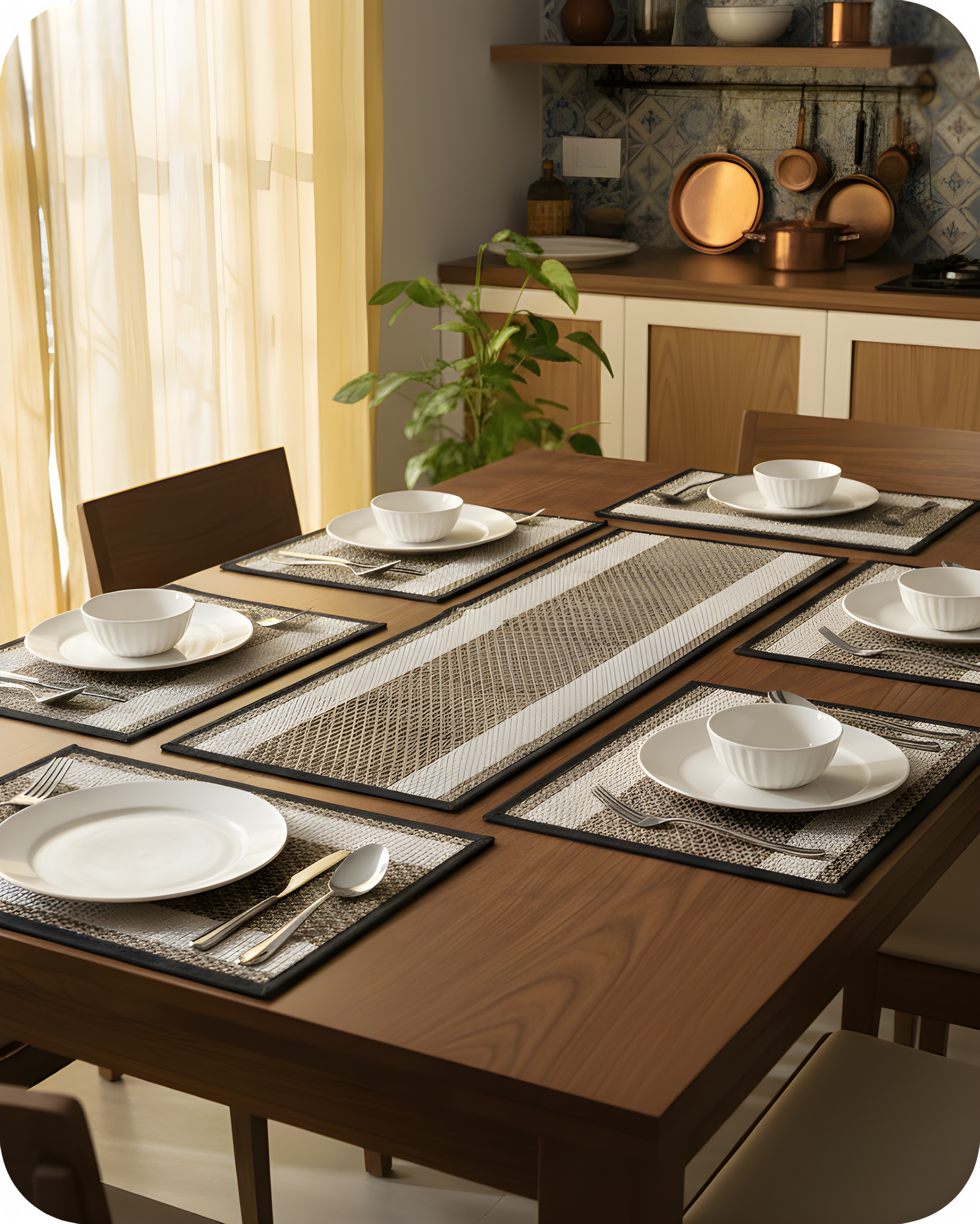 Earth Weave Runner &amp; Mat Set