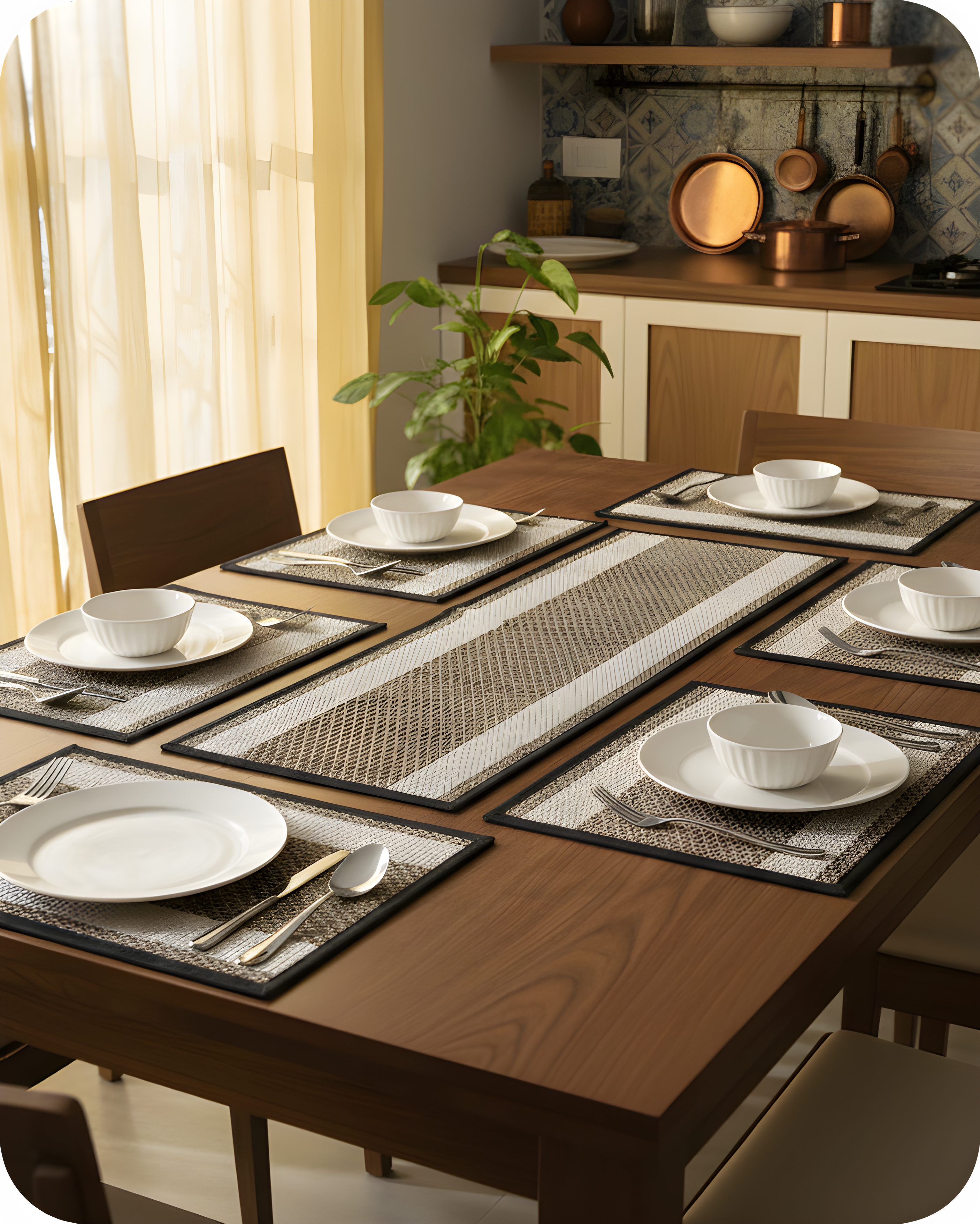 Earth Weave Runner &amp; Mat Set