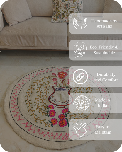 Round Rug - Dhoop Chaaon