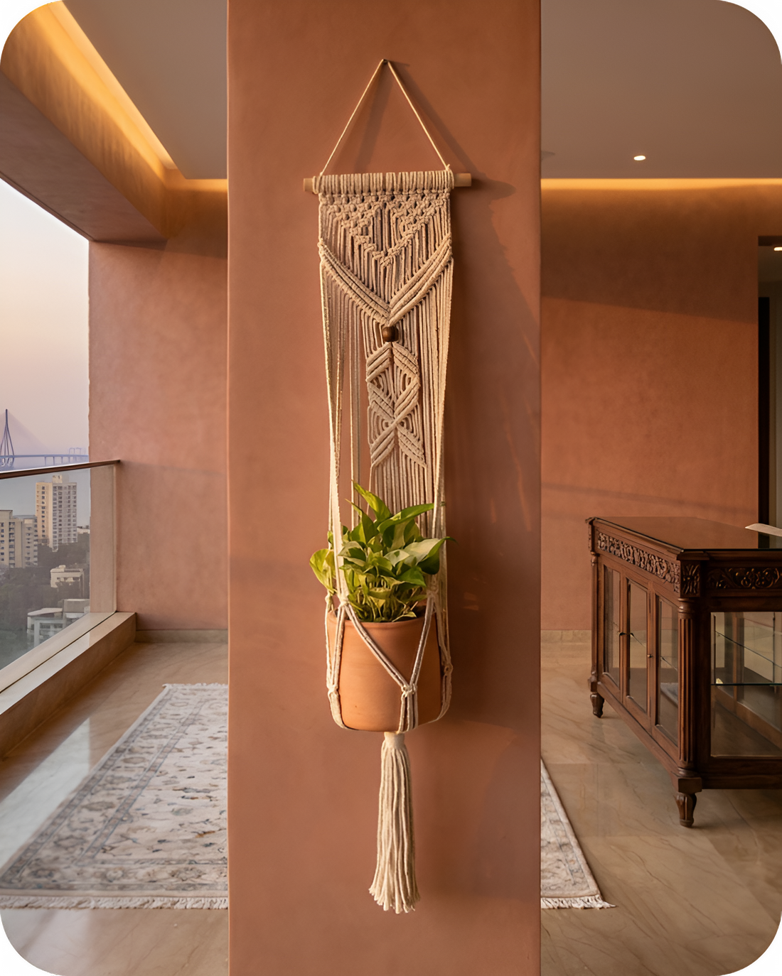 Flora-Macramé- Planter- Combo
