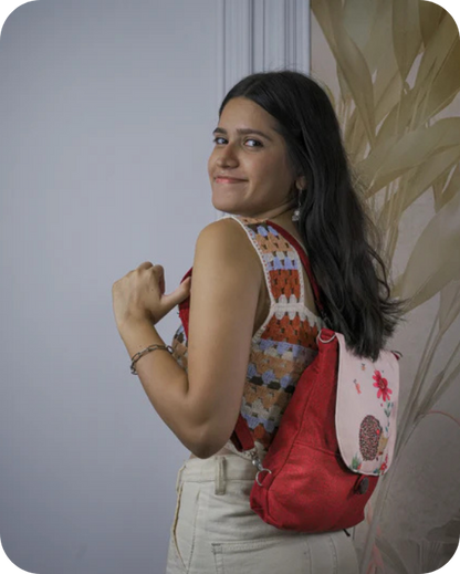 Porcupine Print  Backpack Bag