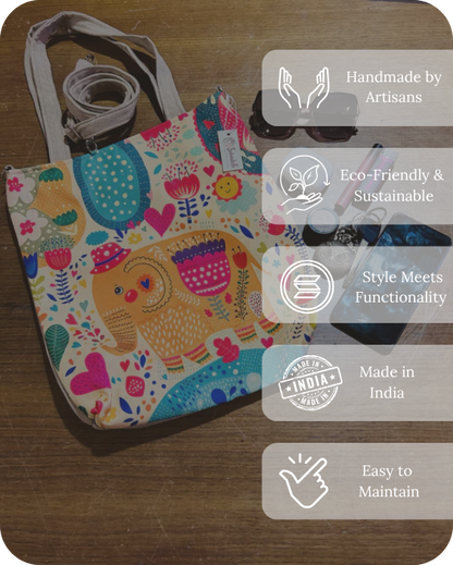 Ivory Impression  Tote Bag