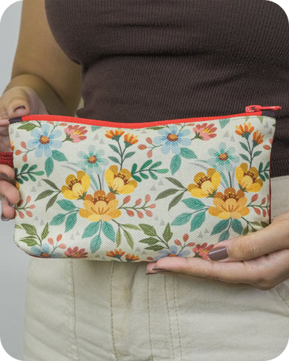 Petal Print  Pouch
