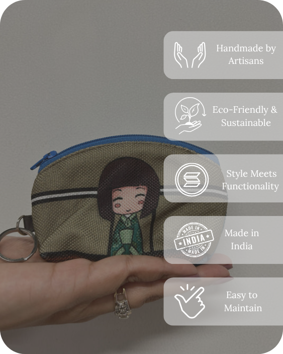 Earthy Kawaii  Mini Pouch