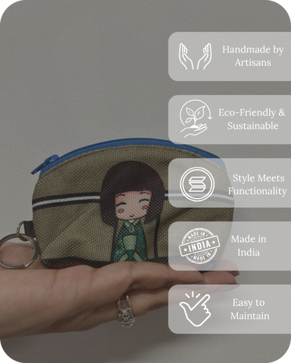 Earthy Kawaii  Mini Pouch