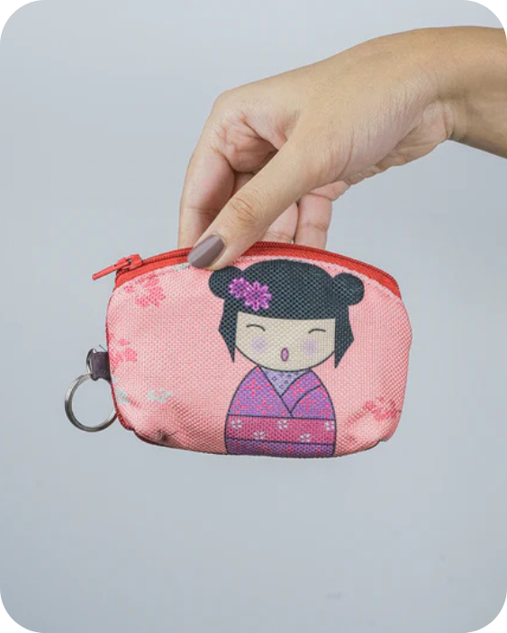 Cherry Blossom Kawaii  Mini Pouch