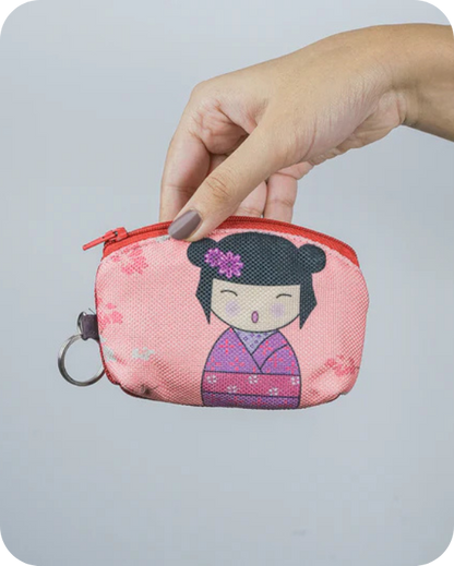 Cherry Blossom Kawaii  Mini Pouch