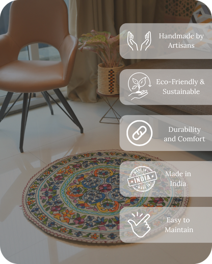 Raj Bagh - Round Rug