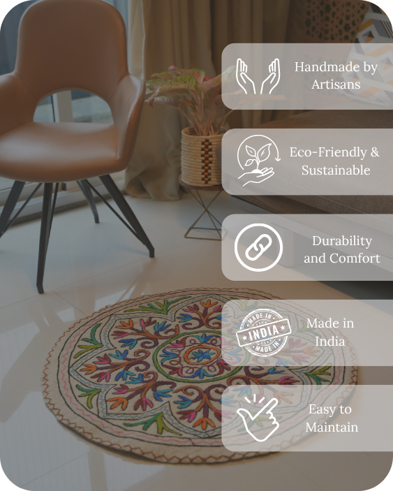 Raj Mohar - Round Rug