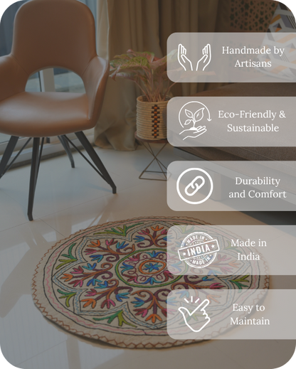 Raj Mohar - Round Rug