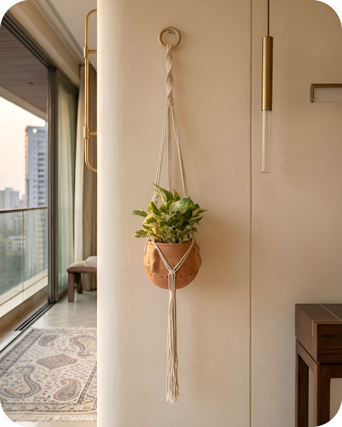 Hazel-Macramé - Planter- Combo