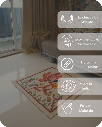 Winged Companions -Living Room Rug