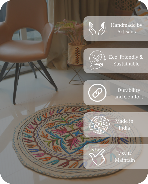 Bloom Wheel- Round Rug