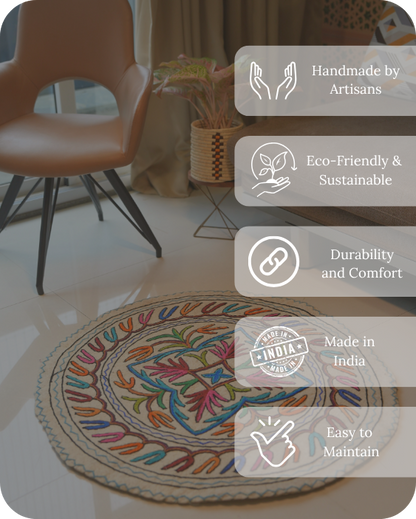 Bloom Wheel- Round Rug