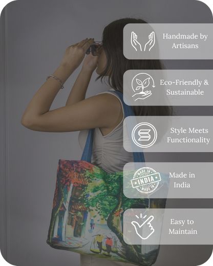 Green Scenic Tote Bag