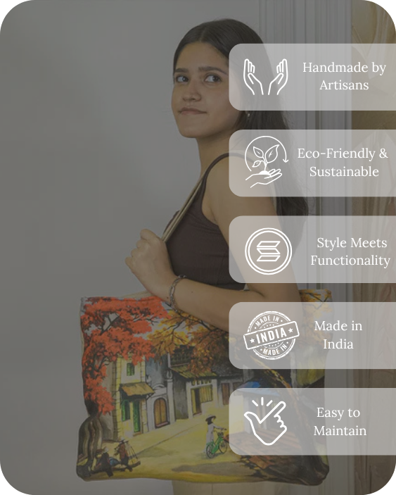 Scenery in Stiches Tote Bag