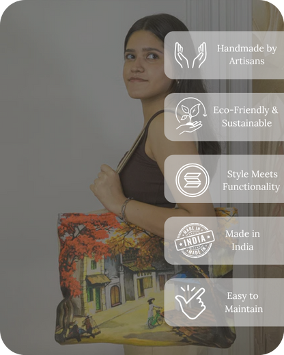 Scenery in Stiches Tote Bag