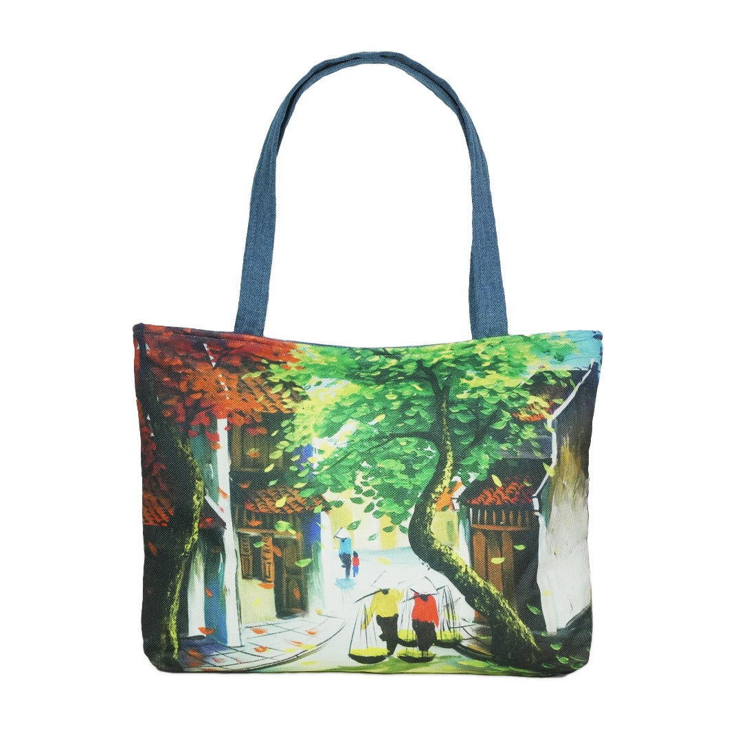 Green Scenic Tote Bag