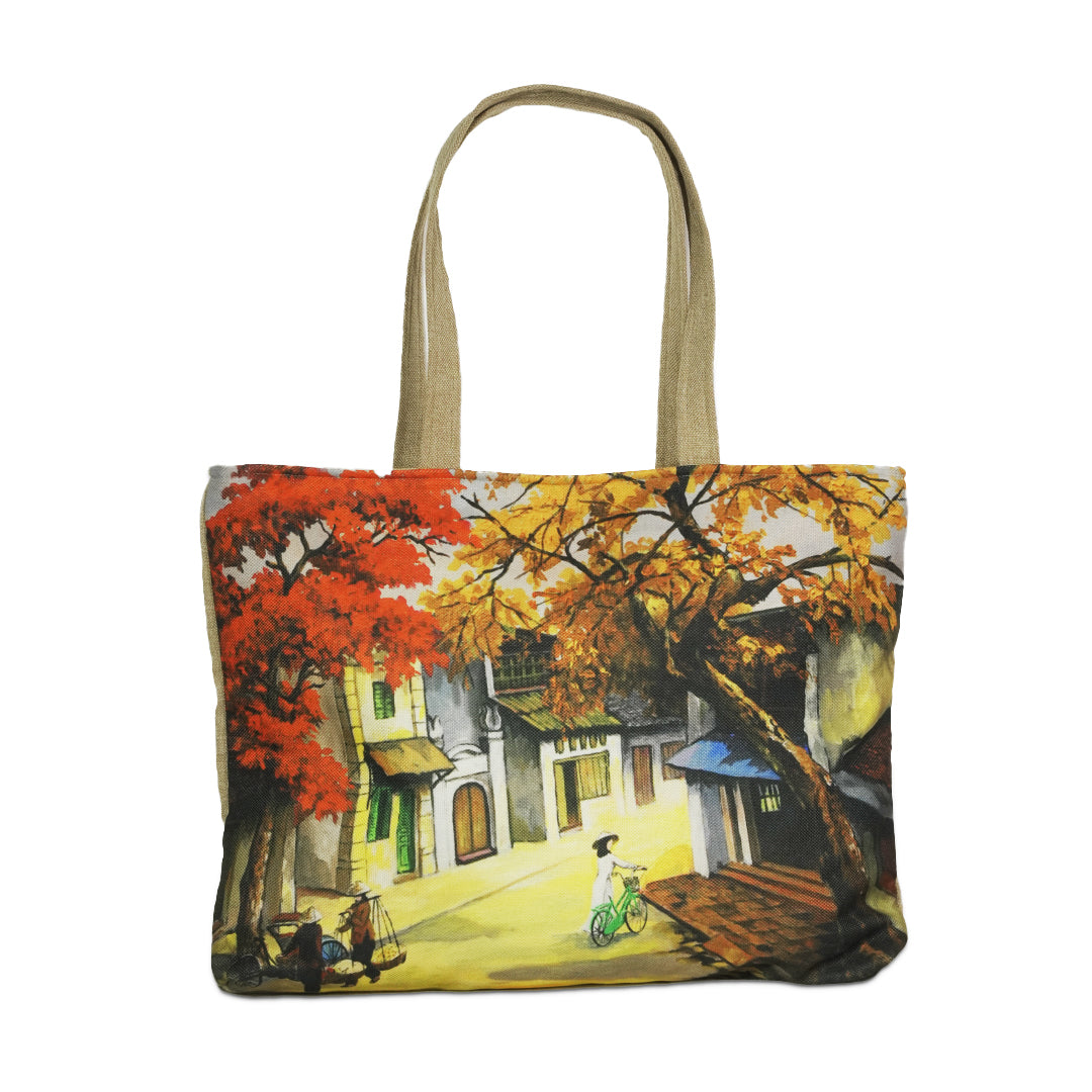 Scenery in Stiches Tote Bag