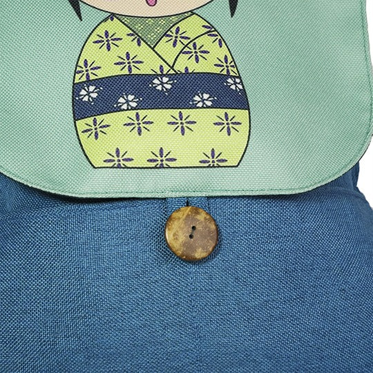 Leaf &amp; Stich Kawaii Backpack Bag