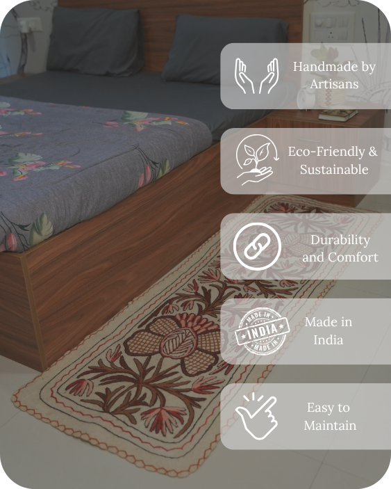 Crimson Nest- Bedside Runner