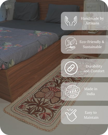 Crimson Nest- Bedside Runner