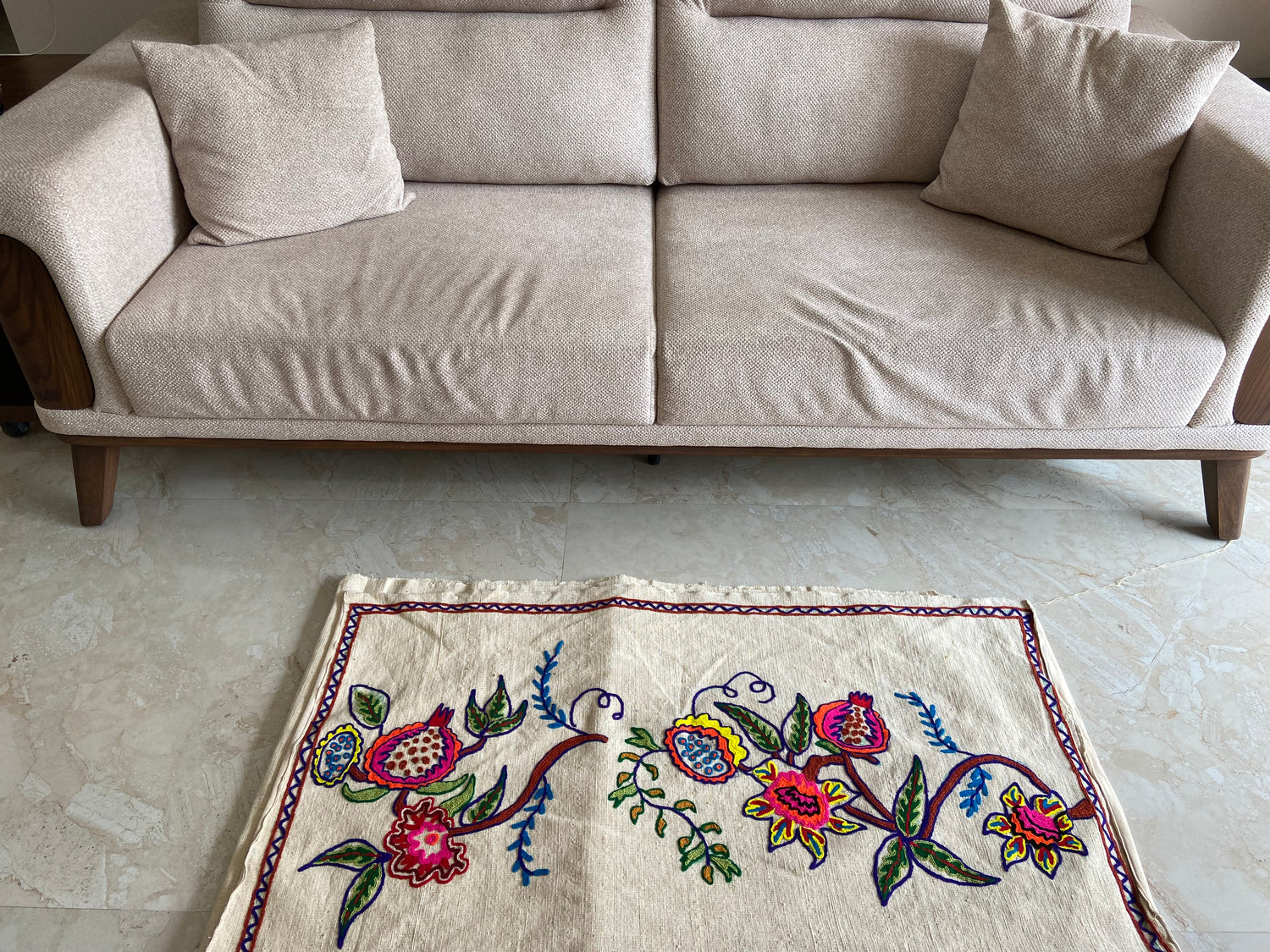 Cotton Rug - Parijat Mandala